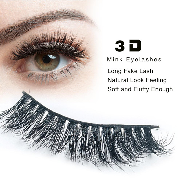 Reuseable Soft Real Natural Mink  Eyelashes Y-48